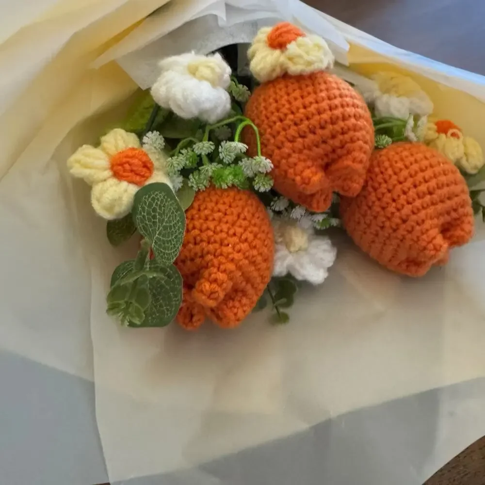Crochet Tulip Bouquet | Forever Flower Gift